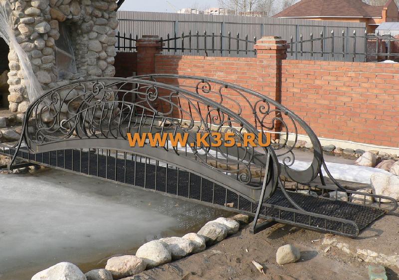 мост ажурный садовый железный